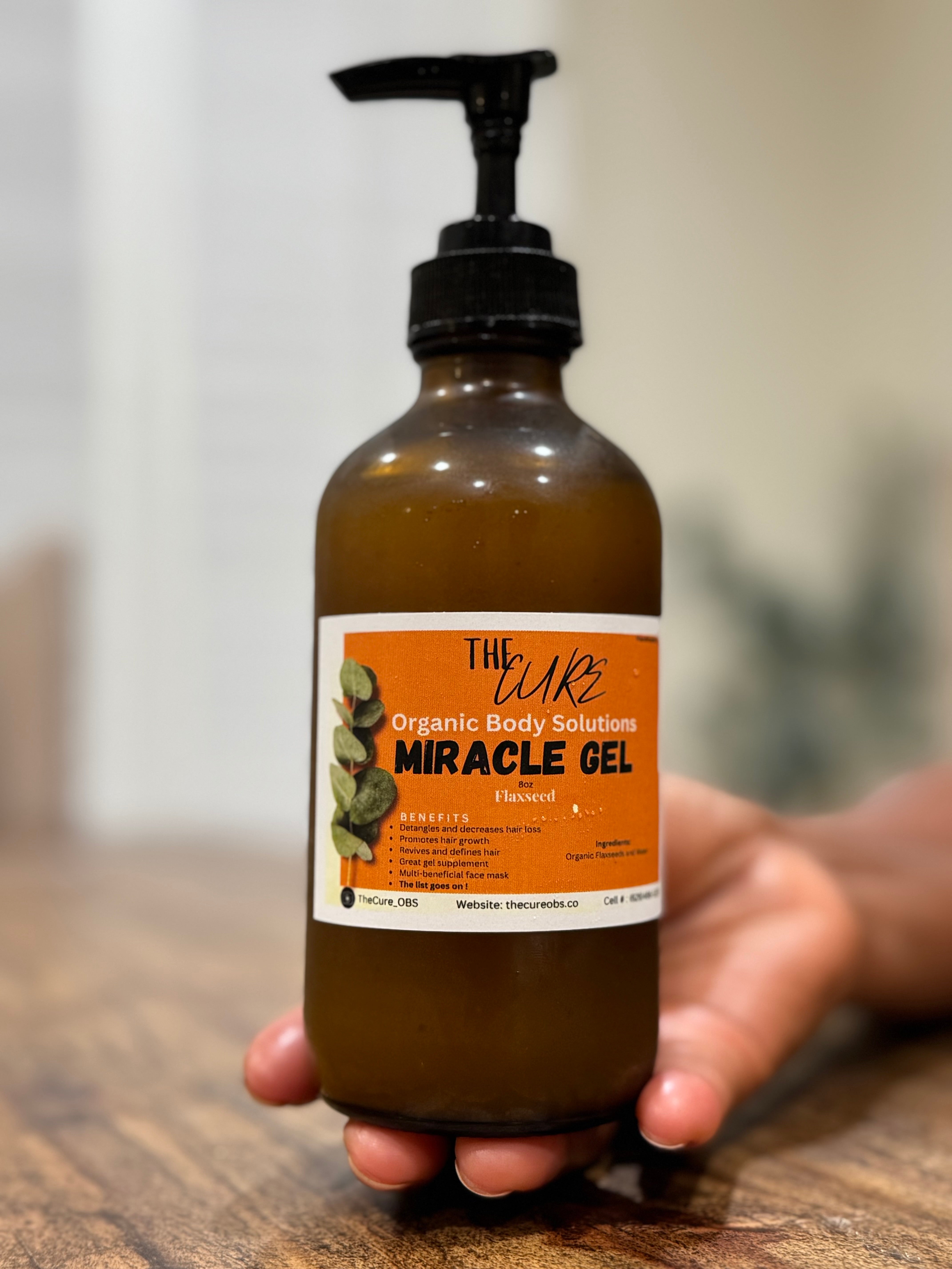 8oz Miracle Gel – The Cure - Organic Body Solutions
